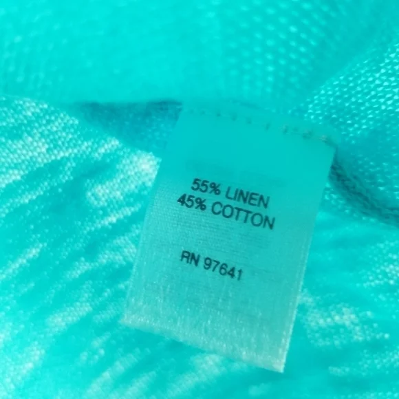 J Jill Linen Cardigan Sweater Linen Blend Size Small Blue Lightweight - Picture 7 of 9